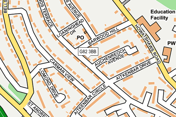 G82 3BB map - OS OpenMap – Local (Ordnance Survey) G82 3BB map - OS OpenMap – Local (Ordnance Survey)