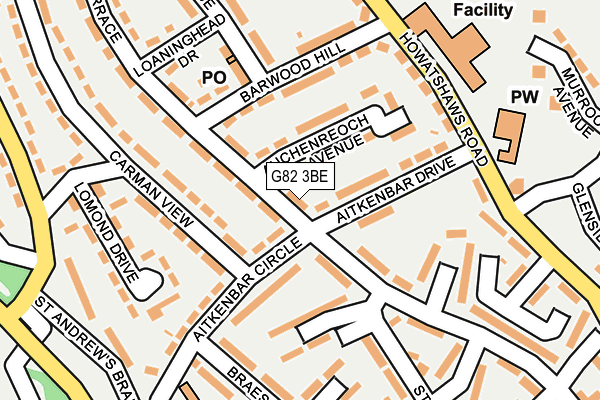 G82 3BE map - OS OpenMap – Local (Ordnance Survey) G82 3BE map - OS OpenMap – Local (Ordnance Survey)