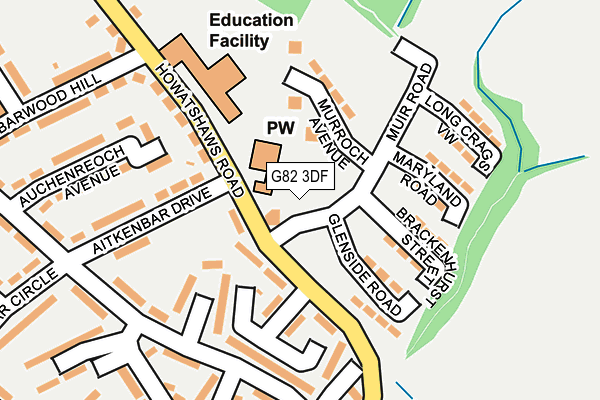 G82 3DF map - OS OpenMap – Local (Ordnance Survey)