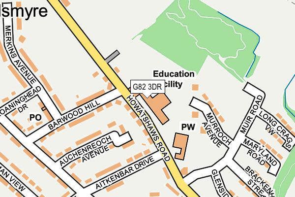G82 3DR map - OS OpenMap – Local (Ordnance Survey) G82 3DR map - OS OpenMap – Local (Ordnance Survey)
