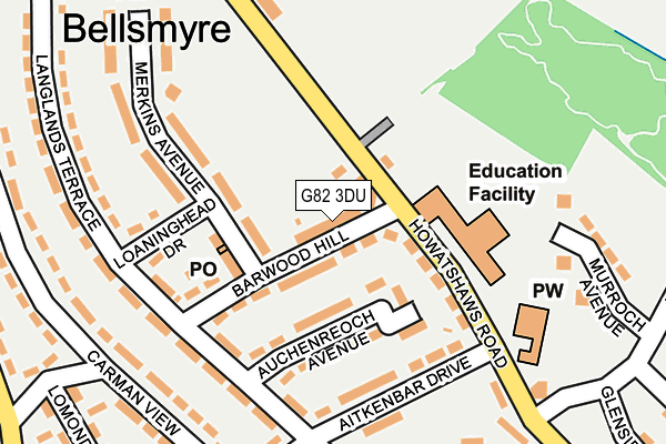 G82 3DU map - OS OpenMap – Local (Ordnance Survey) G82 3DU map - OS OpenMap – Local (Ordnance Survey)