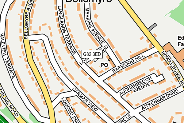 G82 3ED map - OS OpenMap – Local (Ordnance Survey) G82 3ED map - OS OpenMap – Local (Ordnance Survey)