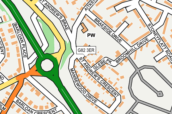 G82 3ER map - OS OpenMap – Local (Ordnance Survey) G82 3ER map - OS OpenMap – Local (Ordnance Survey)