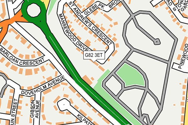G82 3ET map - OS OpenMap – Local (Ordnance Survey) G82 3ET map - OS OpenMap – Local (Ordnance Survey)