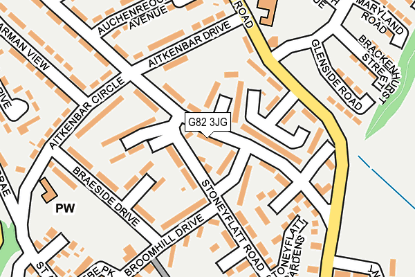G82 3JG map - OS OpenMap – Local (Ordnance Survey) G82 3JG map - OS OpenMap – Local (Ordnance Survey)