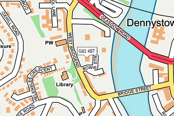 G82 4BT map - OS OpenMap – Local (Ordnance Survey)
