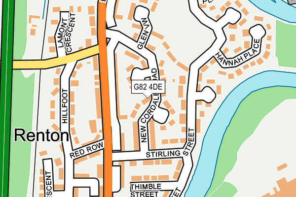 G82 4DE map - OS OpenMap – Local (Ordnance Survey)