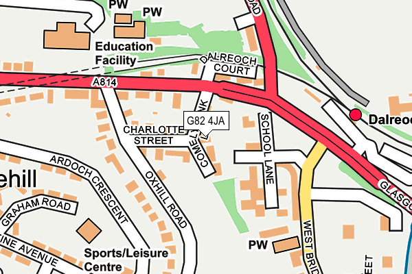 G82 4JA map - OS OpenMap – Local (Ordnance Survey) G82 4JA map - OS OpenMap – Local (Ordnance Survey)