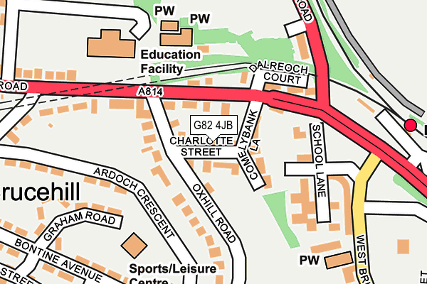 G82 4JB map - OS OpenMap – Local (Ordnance Survey) G82 4JB map - OS OpenMap – Local (Ordnance Survey)
