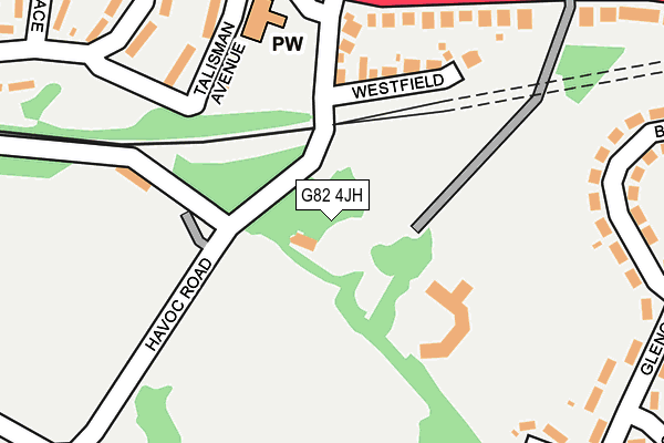 G82 4JH map - OS OpenMap – Local (Ordnance Survey)