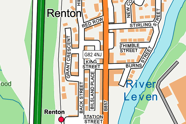 G82 4NJ map - OS OpenMap – Local (Ordnance Survey)