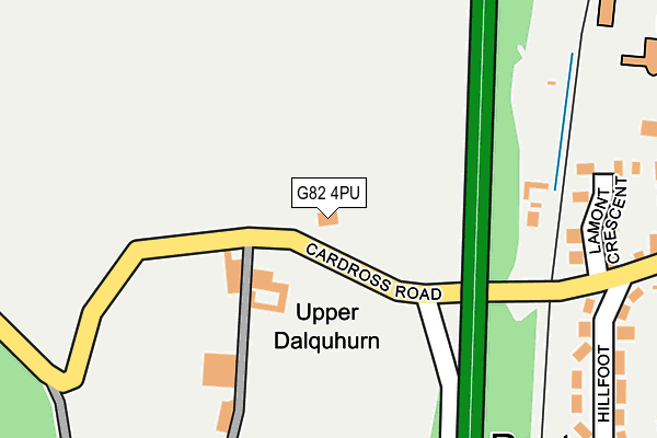 G82 4PU map - OS OpenMap – Local (Ordnance Survey)
