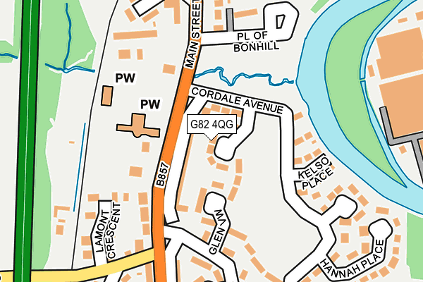 G82 4QG map - OS OpenMap – Local (Ordnance Survey)