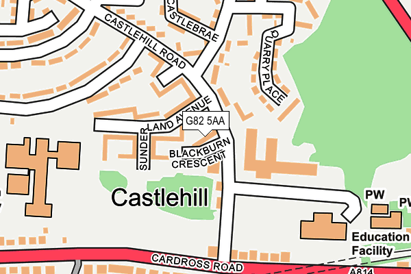 G82 5AA map - OS OpenMap – Local (Ordnance Survey) G82 5AA map - OS OpenMap – Local (Ordnance Survey)