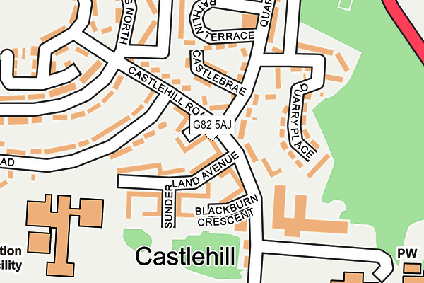 G82 5AJ map - OS OpenMap – Local (Ordnance Survey) G82 5AJ map - OS OpenMap – Local (Ordnance Survey)