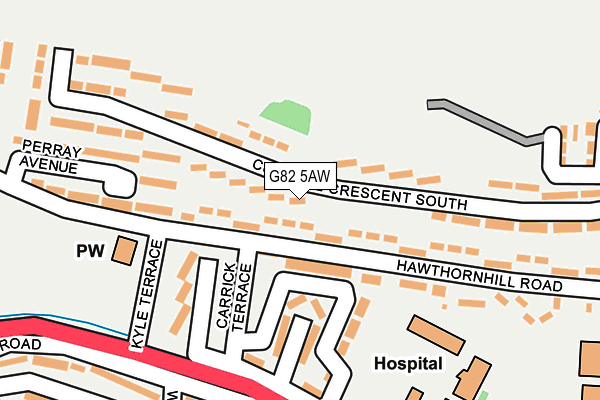 G82 5AW map - OS OpenMap – Local (Ordnance Survey) G82 5AW map - OS OpenMap – Local (Ordnance Survey)