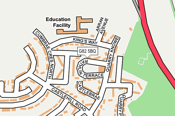 G82 5BQ map - OS OpenMap – Local (Ordnance Survey) G82 5BQ map - OS OpenMap – Local (Ordnance Survey)