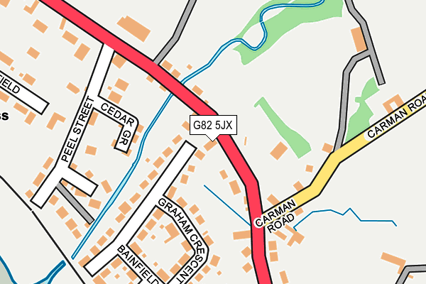 G82 5JX map - OS OpenMap – Local (Ordnance Survey) G82 5JX map - OS OpenMap – Local (Ordnance Survey)
