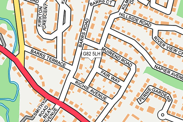 G82 5LH map - OS OpenMap – Local (Ordnance Survey) G82 5LH map - OS OpenMap – Local (Ordnance Survey)