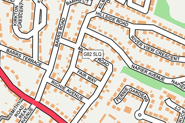 G82 5LQ map - OS OpenMap – Local (Ordnance Survey) G82 5LQ map - OS OpenMap – Local (Ordnance Survey)