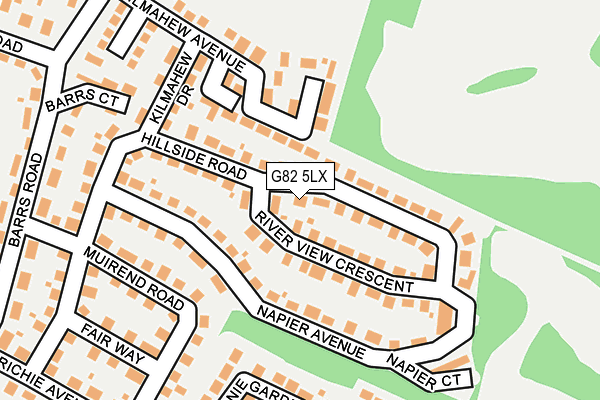 G82 5LX map - OS OpenMap – Local (Ordnance Survey) G82 5LX map - OS OpenMap – Local (Ordnance Survey)