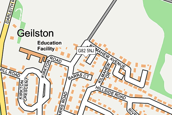 G82 5NJ map - OS OpenMap – Local (Ordnance Survey)