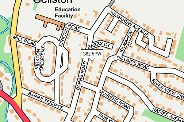 G82 5PW map - OS OpenMap – Local (Ordnance Survey) G82 5PW map - OS OpenMap – Local (Ordnance Survey)