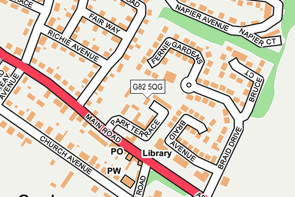 G82 5QG map - OS OpenMap – Local (Ordnance Survey) G82 5QG map - OS OpenMap – Local (Ordnance Survey)