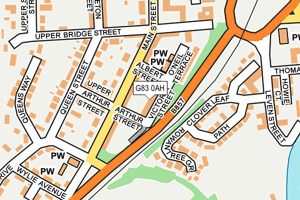 G83 0AH map - OS OpenMap – Local (Ordnance Survey) G83 0AH map - OS OpenMap – Local (Ordnance Survey)
