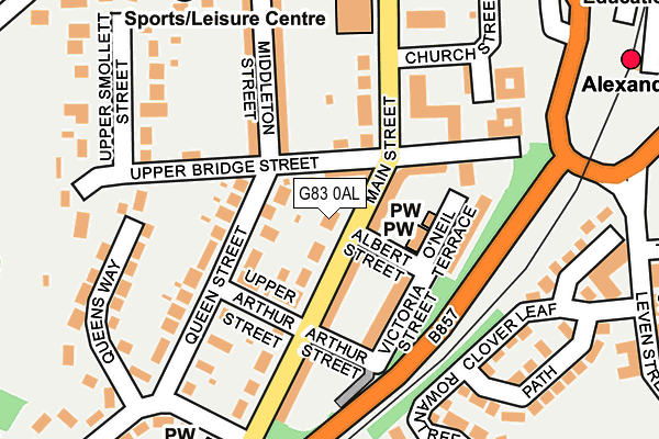 G83 0AL map - OS OpenMap – Local (Ordnance Survey) G83 0AL map - OS OpenMap – Local (Ordnance Survey)