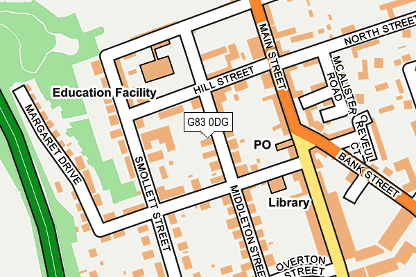 G83 0DG map - OS OpenMap – Local (Ordnance Survey) G83 0DG map - OS OpenMap – Local (Ordnance Survey)