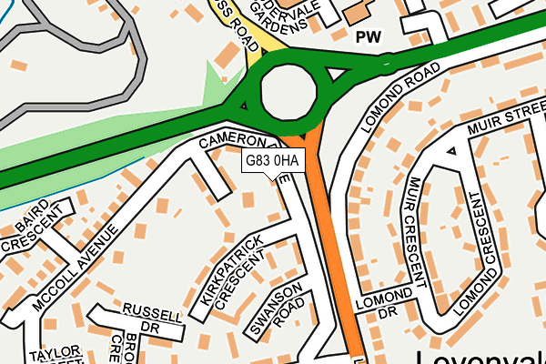 G83 0HA map - OS OpenMap – Local (Ordnance Survey) G83 0HA map - OS OpenMap – Local (Ordnance Survey)