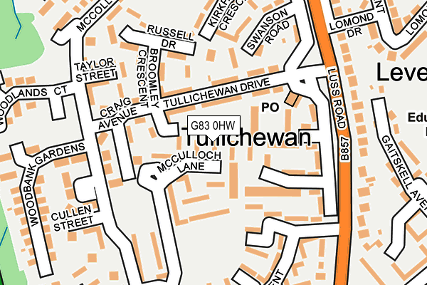 G83 0HW map - OS OpenMap – Local (Ordnance Survey)