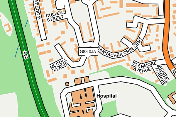 G83 0JA map - OS OpenMap – Local (Ordnance Survey) G83 0JA map - OS OpenMap – Local (Ordnance Survey)