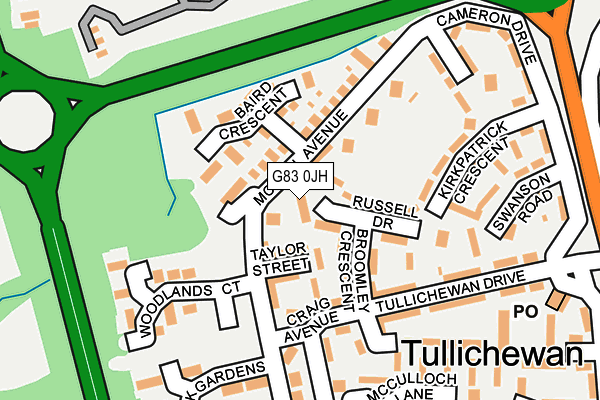 G83 0JH map - OS OpenMap – Local (Ordnance Survey)