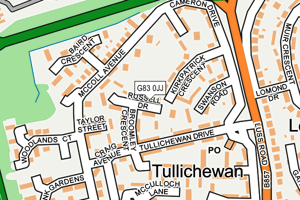 G83 0JJ map - OS OpenMap – Local (Ordnance Survey) G83 0JJ map - OS OpenMap – Local (Ordnance Survey)