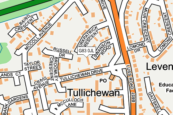 G83 0JL map - OS OpenMap – Local (Ordnance Survey) G83 0JL map - OS OpenMap – Local (Ordnance Survey)