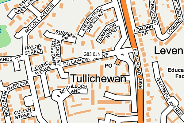 G83 0JN map - OS OpenMap – Local (Ordnance Survey)