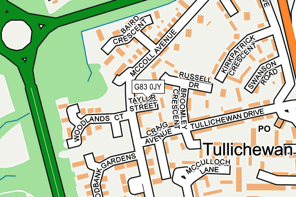 G83 0JY map - OS OpenMap – Local (Ordnance Survey)
