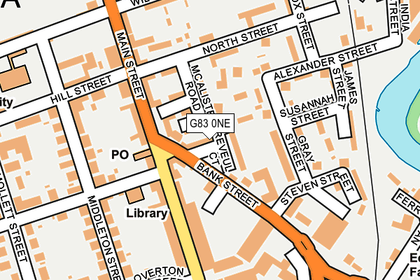 G83 0NE map - OS OpenMap – Local (Ordnance Survey) G83 0NE map - OS OpenMap – Local (Ordnance Survey)