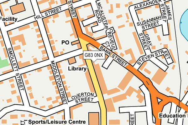 G83 0NX map - OS OpenMap – Local (Ordnance Survey)