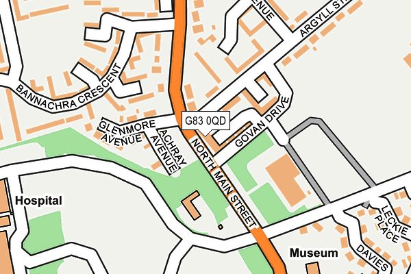 G83 0QD map - OS OpenMap – Local (Ordnance Survey) G83 0QD map - OS OpenMap – Local (Ordnance Survey)
