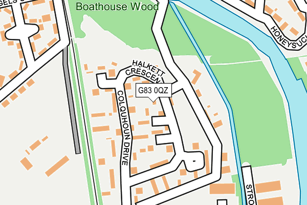 G83 0QZ map - OS OpenMap – Local (Ordnance Survey)