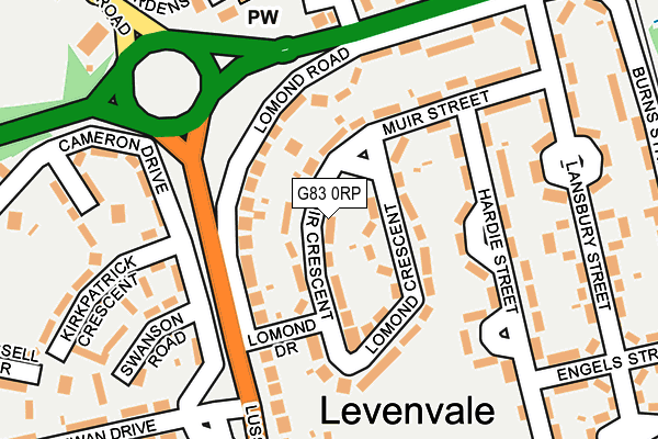 G83 0RP map - OS OpenMap – Local (Ordnance Survey)