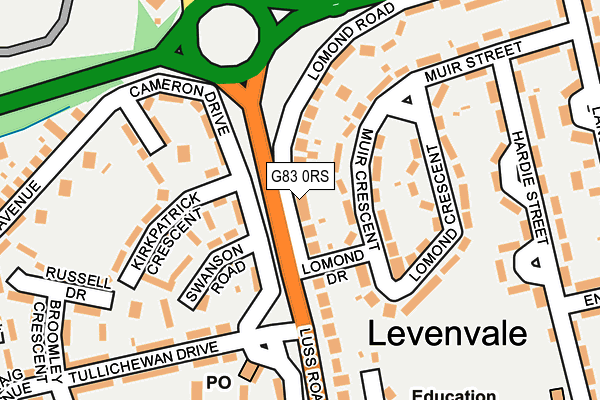 G83 0RS map - OS OpenMap – Local (Ordnance Survey) G83 0RS map - OS OpenMap – Local (Ordnance Survey)