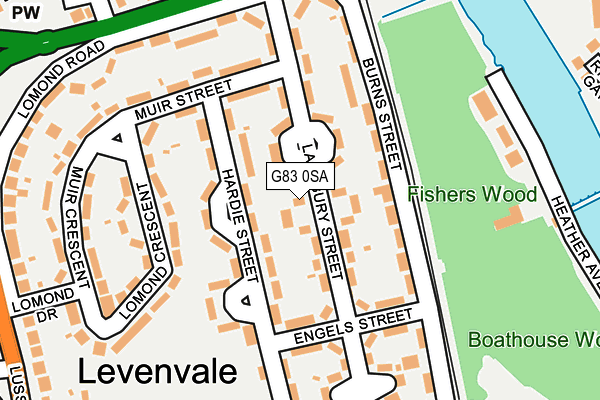 G83 0SA map - OS OpenMap – Local (Ordnance Survey) G83 0SA map - OS OpenMap – Local (Ordnance Survey)