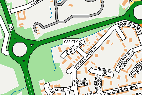 G83 0TX map - OS OpenMap – Local (Ordnance Survey) G83 0TX map - OS OpenMap – Local (Ordnance Survey)