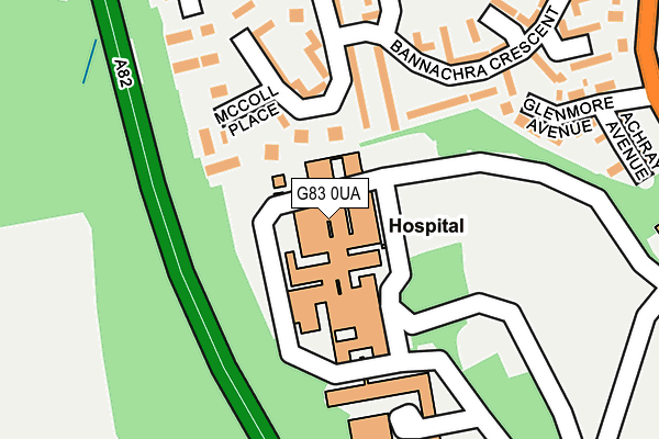 G83 0UA map - OS OpenMap – Local (Ordnance Survey) G83 0UA map - OS OpenMap – Local (Ordnance Survey)