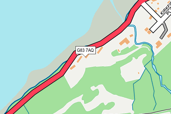 G83 7AQ map - OS OpenMap – Local (Ordnance Survey) G83 7AQ map - OS OpenMap – Local (Ordnance Survey)
