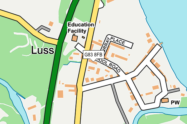 G83 8FB map - OS OpenMap – Local (Ordnance Survey) G83 8FB map - OS OpenMap – Local (Ordnance Survey)
